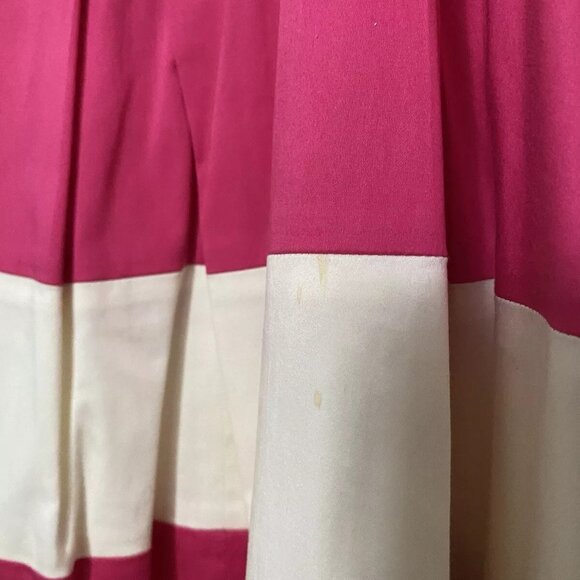 Kate Spade New York Pink White Mandy Dress Size 6 Fit Flare Sleeveless - Picture 7 of 8